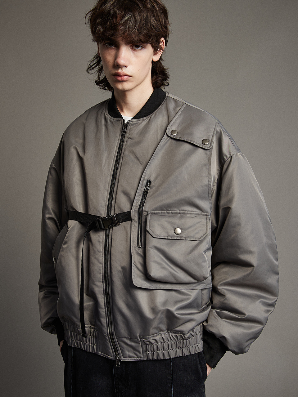 IEY - HOLSTER BOMBER JACKET Grey
