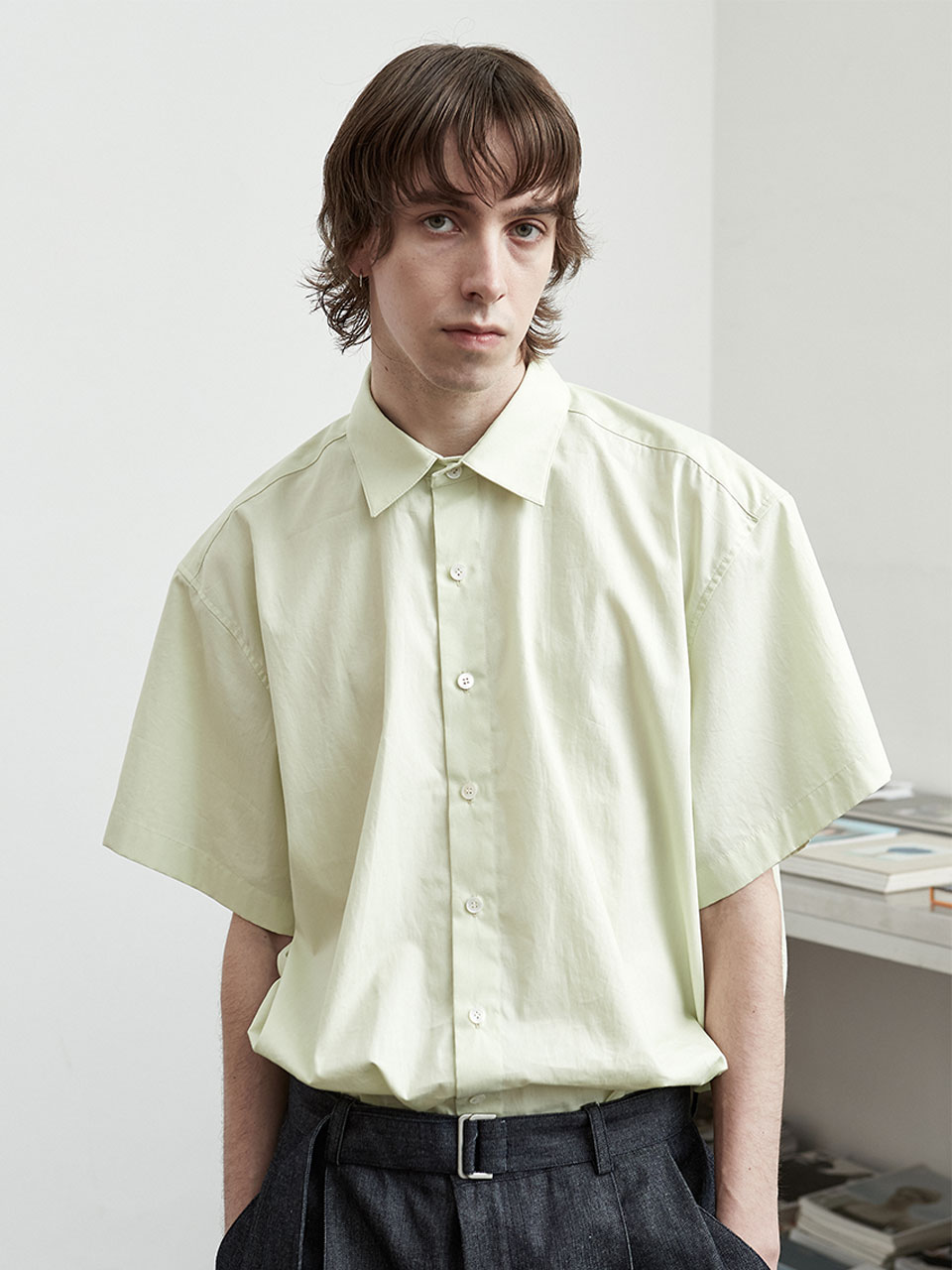 IEY - LIME OVER SHIRT Green