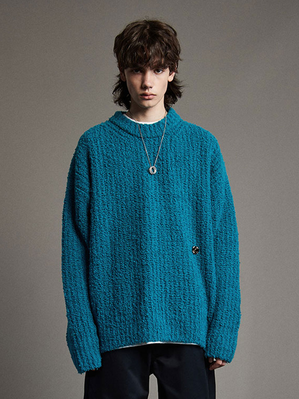 IEY - BRITISH PULL OVER KNIT Blue
