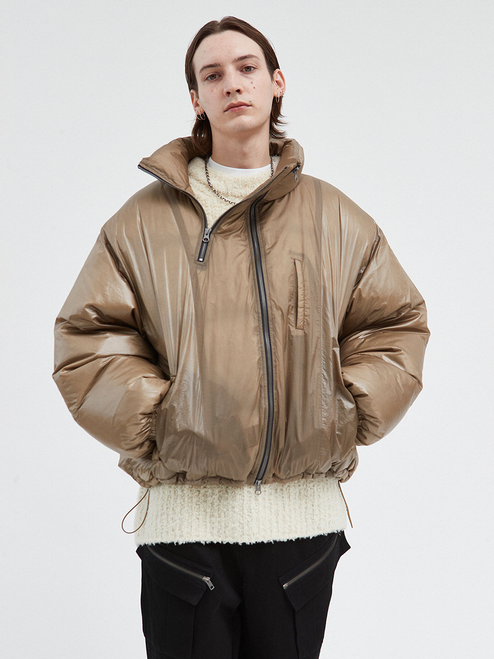 IEY - IN-OUT PUFFER JACKET Beige