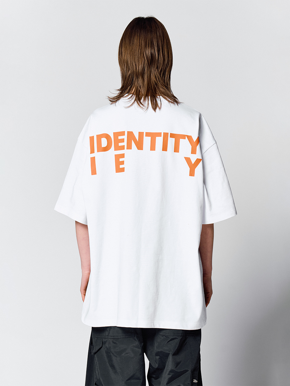 IEY - IDENTITY BACK LOGO T-SHIRT White/Orange